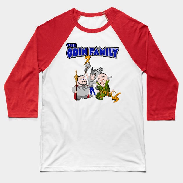 The Odin Family Baseball T-Shirt by DastardlyDesigns